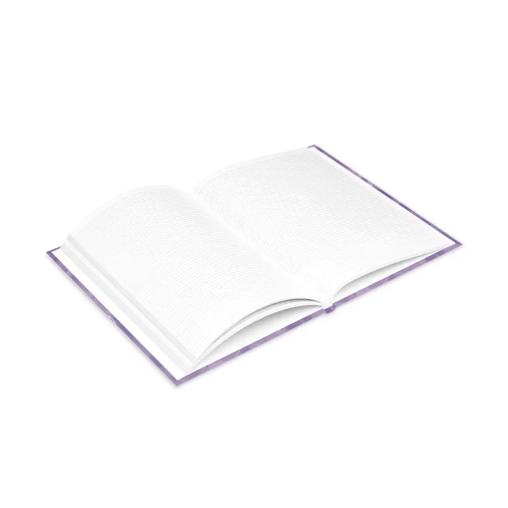 Open lined Notebook from Arcane Aegis Embrace Magic Amethyst Armor Hardcover Journal