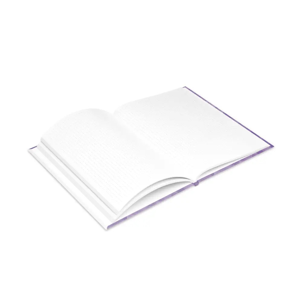 Open blank book from Arcane Aegis Embrace Magic Amethyst Armor Hardcover Journal