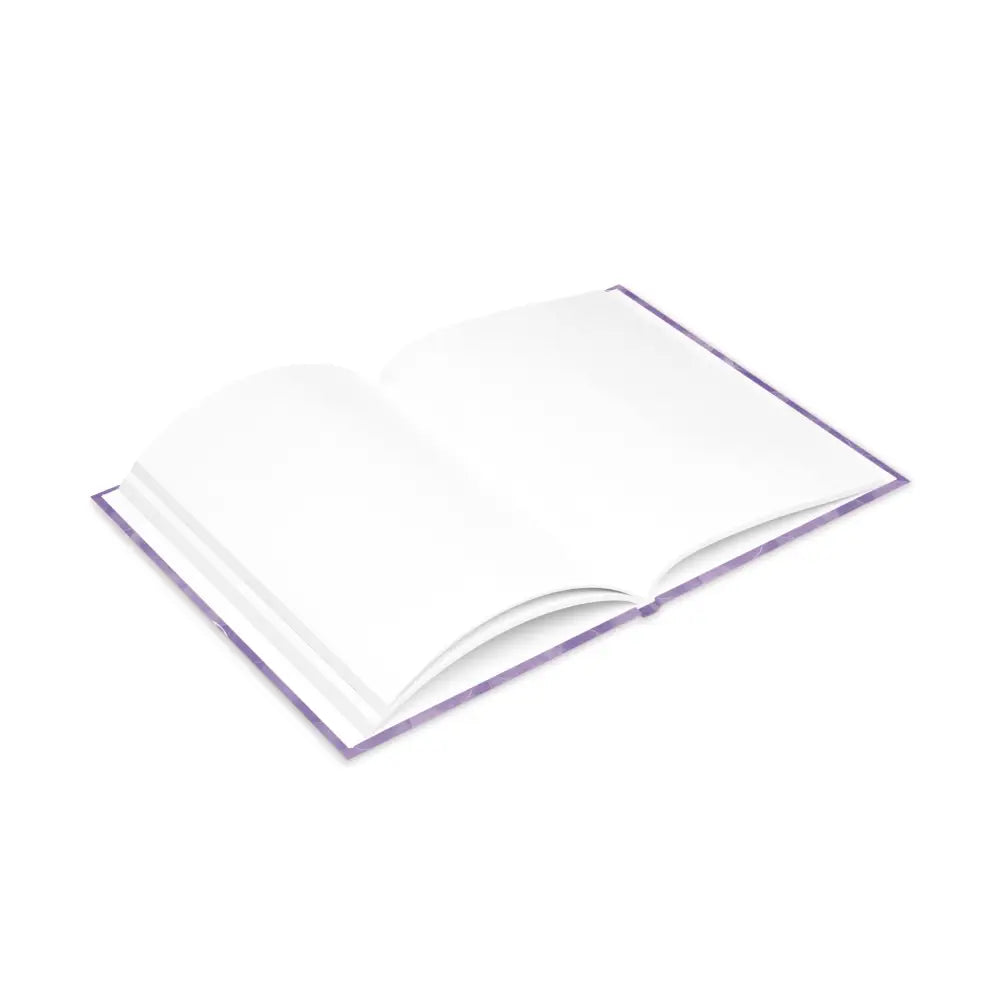 Open blank book from Arcane Aegis Embrace Magic Amethyst Armor Hardcover Journal