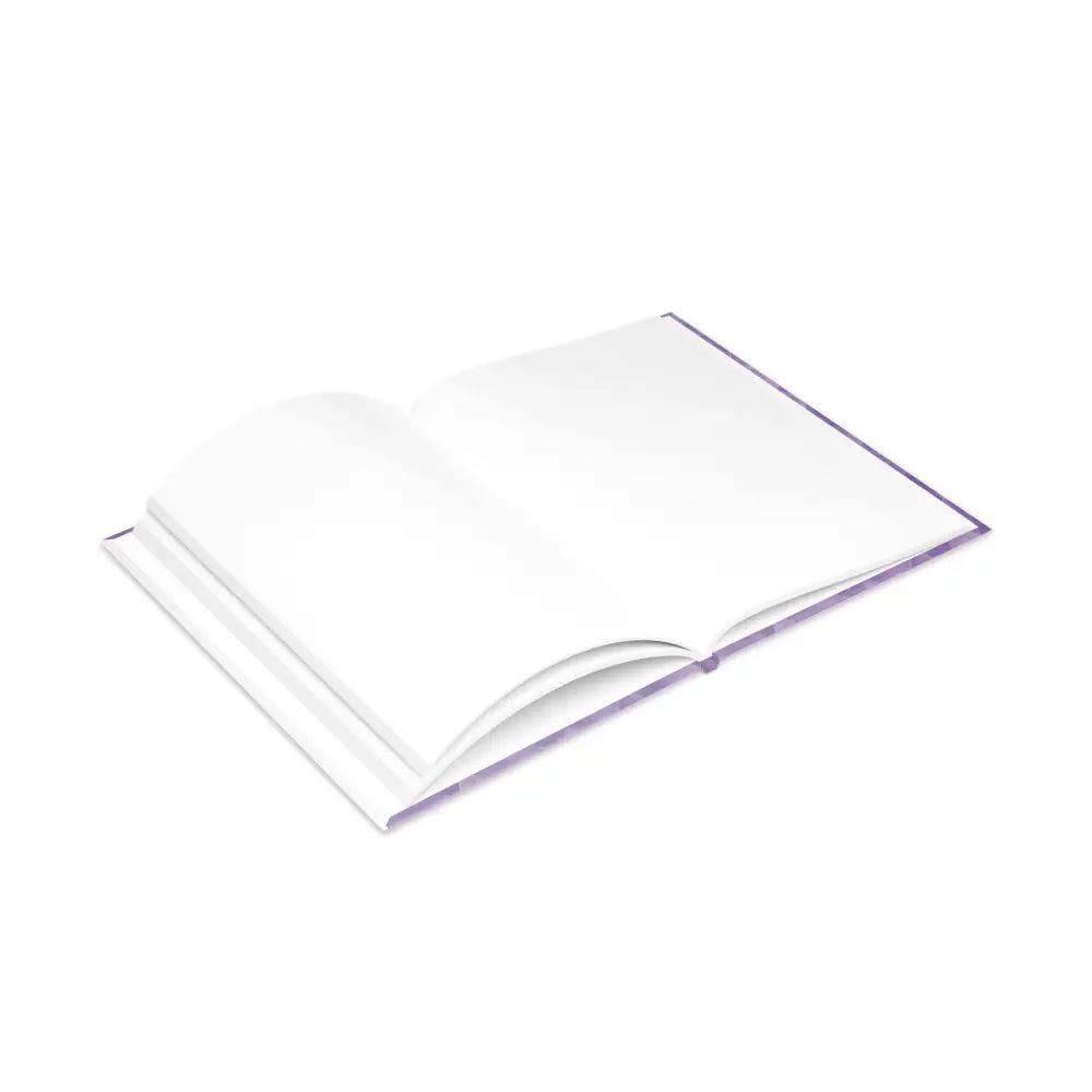Open blank book from Arcane Aegis Embrace Magic Amethyst Armor Hardcover Journal