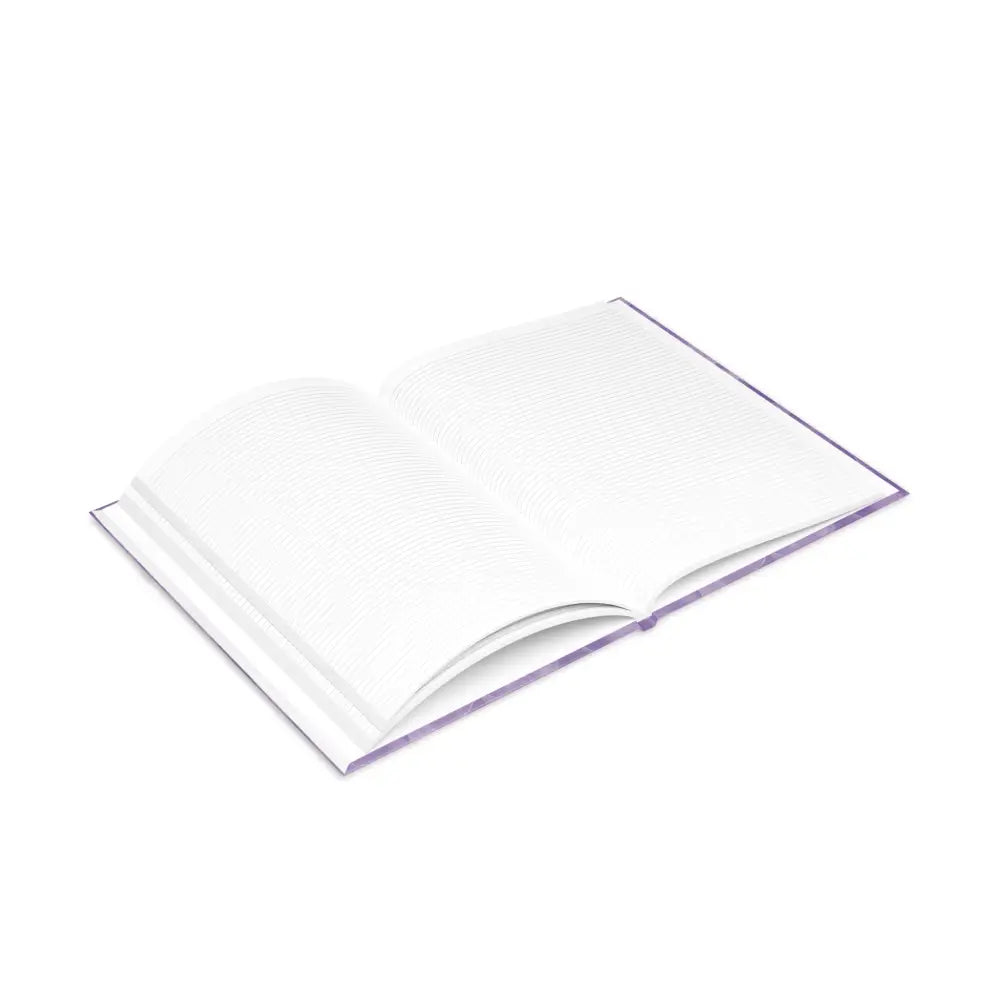 Open lined notebook from Arcane Aegis Embrace Magic Amethyst Armor Hardcover Journal