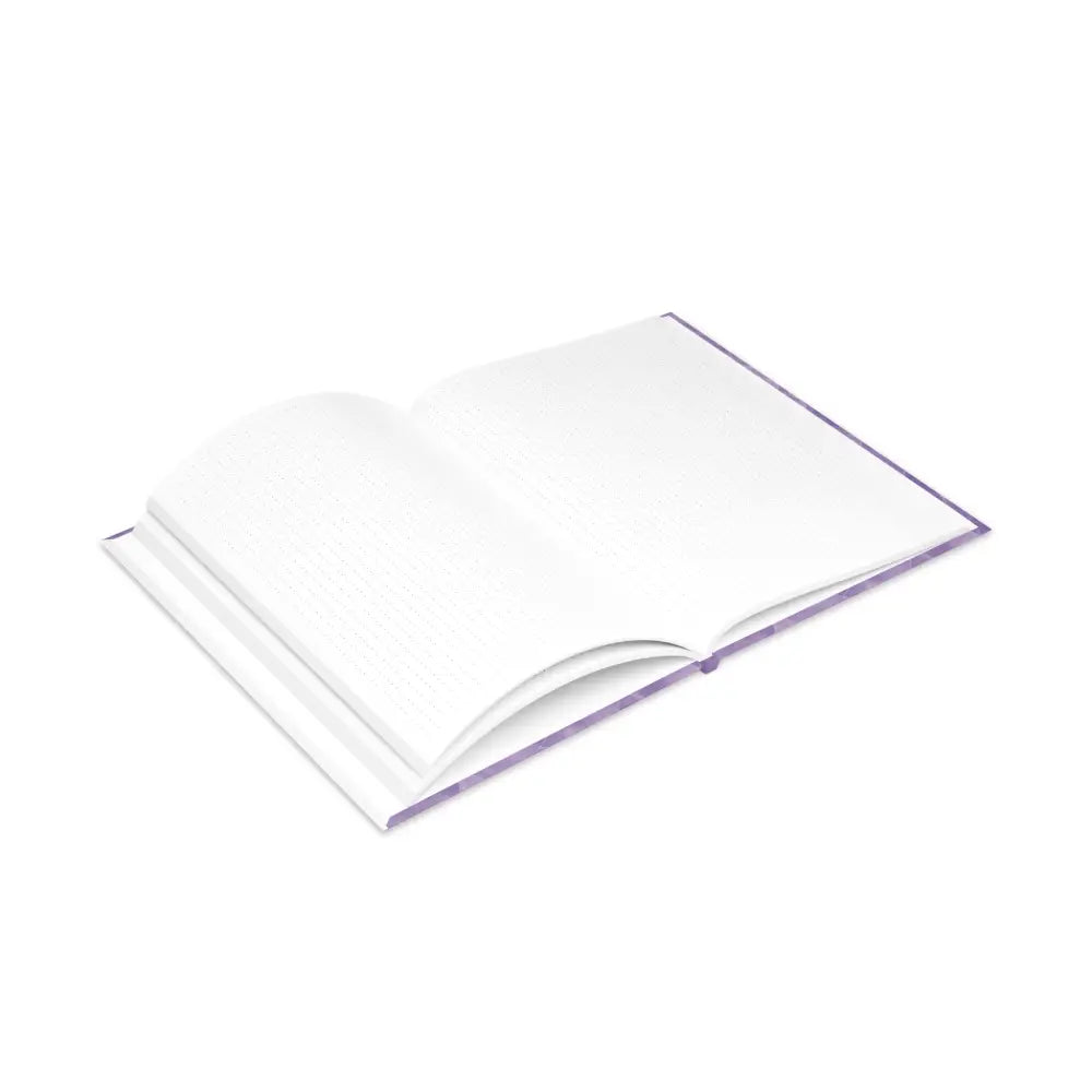 Open blank book from Arcane Aegis Embrace Magic Amethyst Armor Hardcover Journal