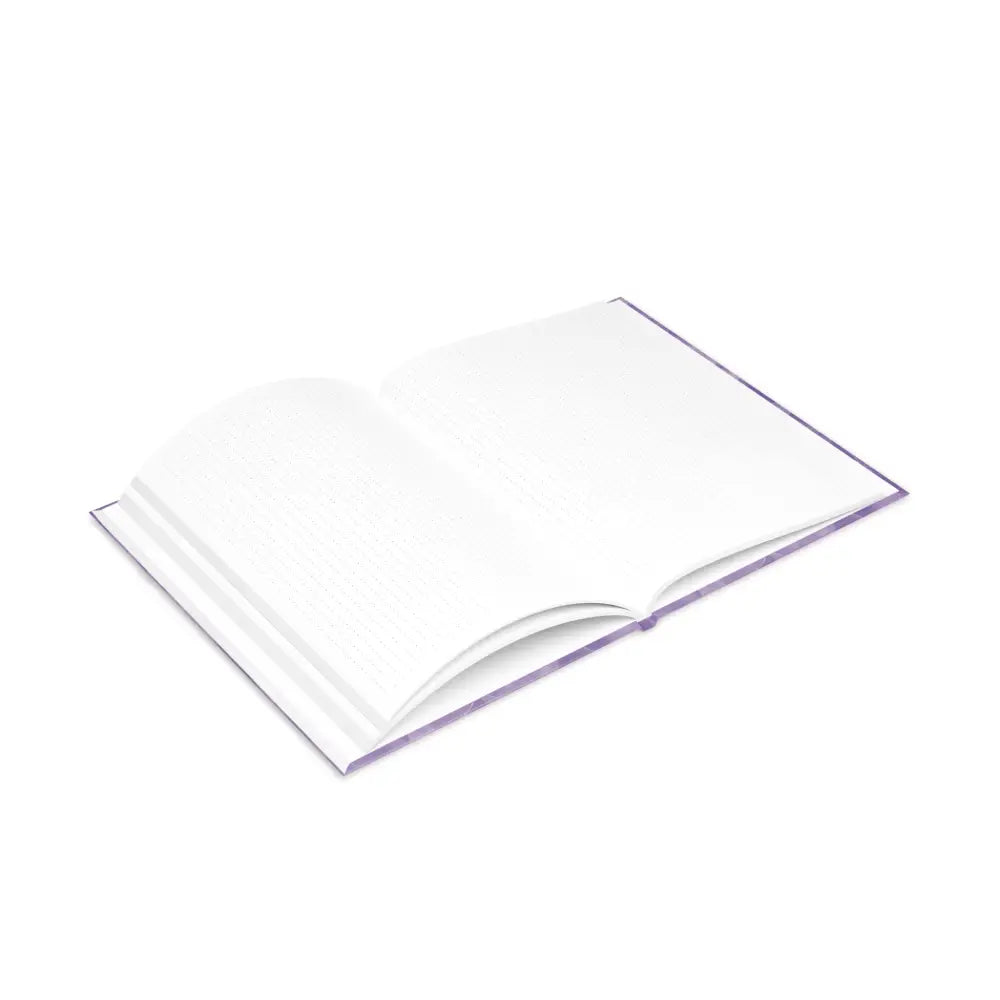 Open blank book from Arcane Aegis Embrace Magic Amethyst Armor Hardcover Journal