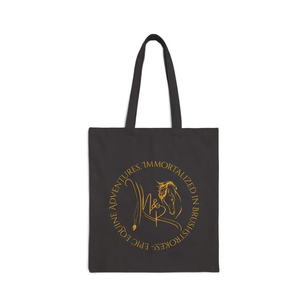 Black Canvas Tote Bag with Nadine & Ripley Logo, fun and practical daily accessory