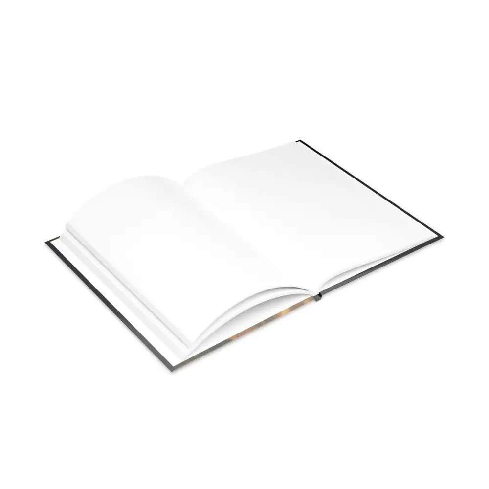 Open blank hardcover notebook with winged horse design from Cervantes The Youngling’s Dawn