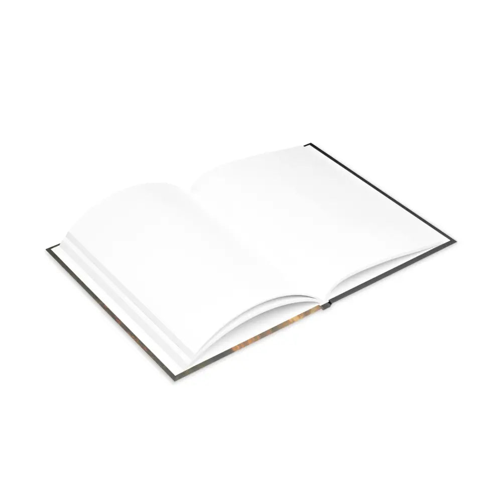Open blank hardcover notebook with Winged Horse design from Cervantes The Youngling’s Dawn