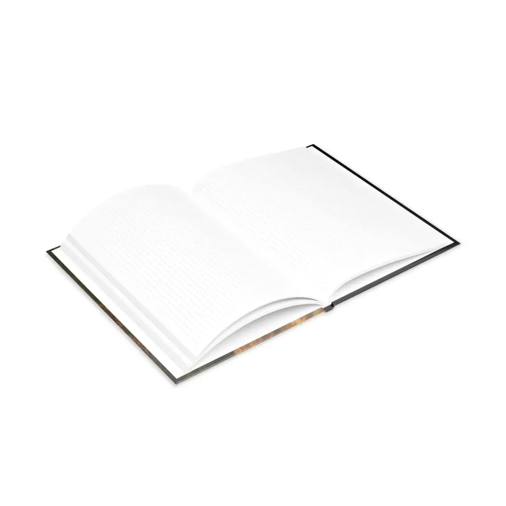 Open blank hardcover notebook with Winged Horse design from Cervantes The Youngling’s Dawn