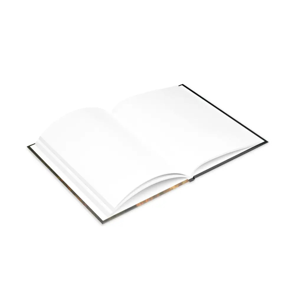Open blank hardcover notebook with winged horse design from Cervantes The Youngling’s Dawn collection