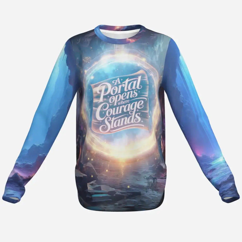 Long-sleeved graphic sweatshirt from Courage Portal Fantasy Pegasus Sun Shirt UPF50+