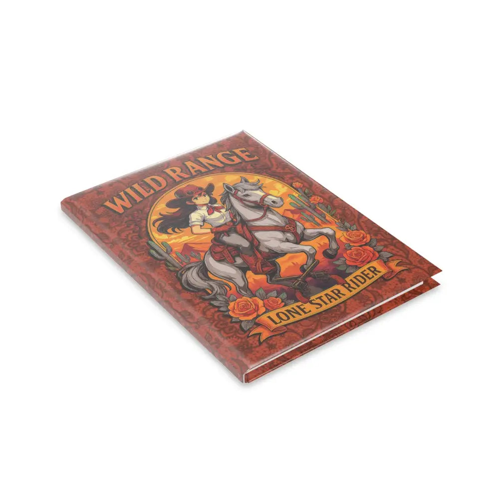 Wild West themed Hardcover Notebook with Lone Star Rider design featuring a Cowgirl motif