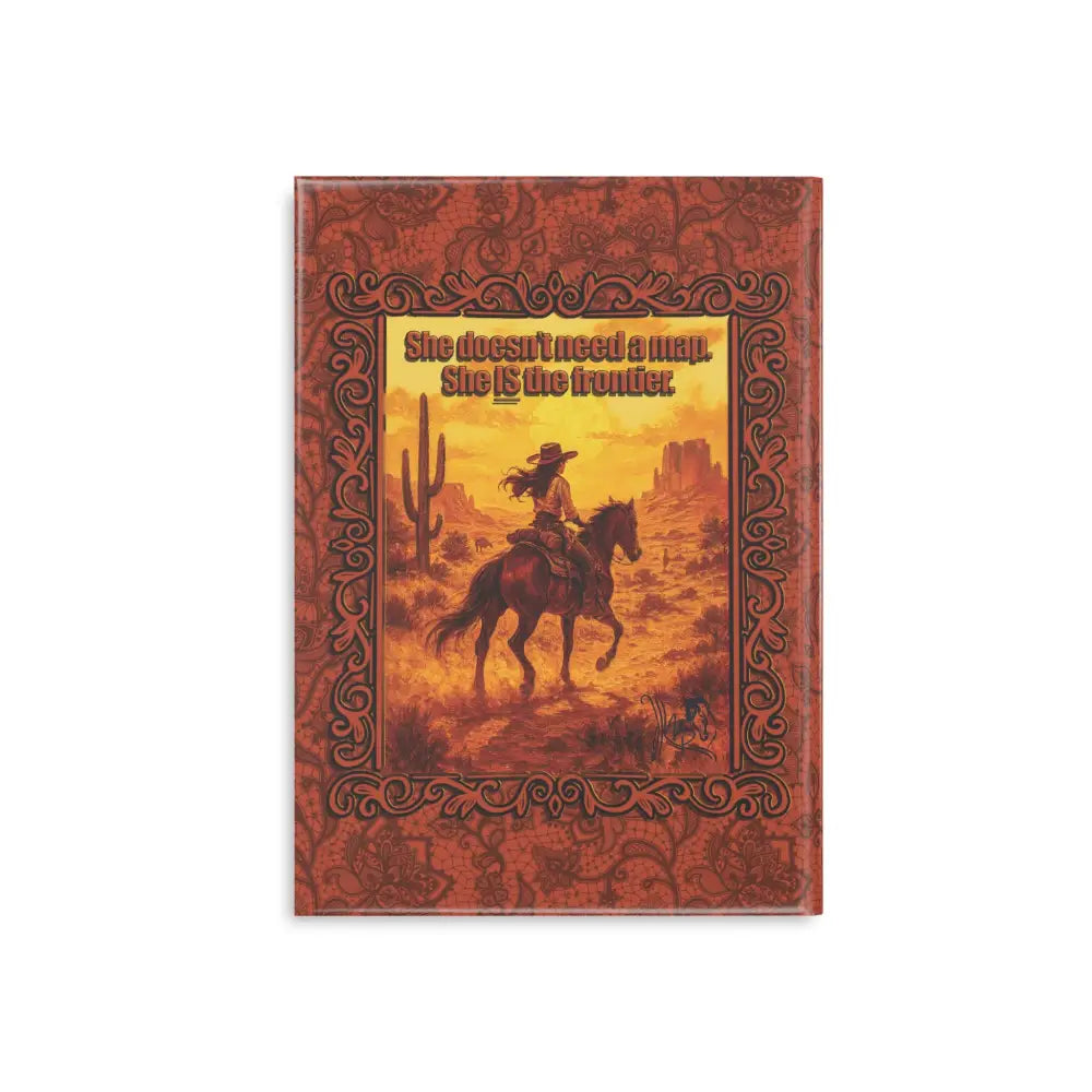 Cowgirl-themed journal from Lone Star Rider Wild Range Cowgirl Hardcover Notebook