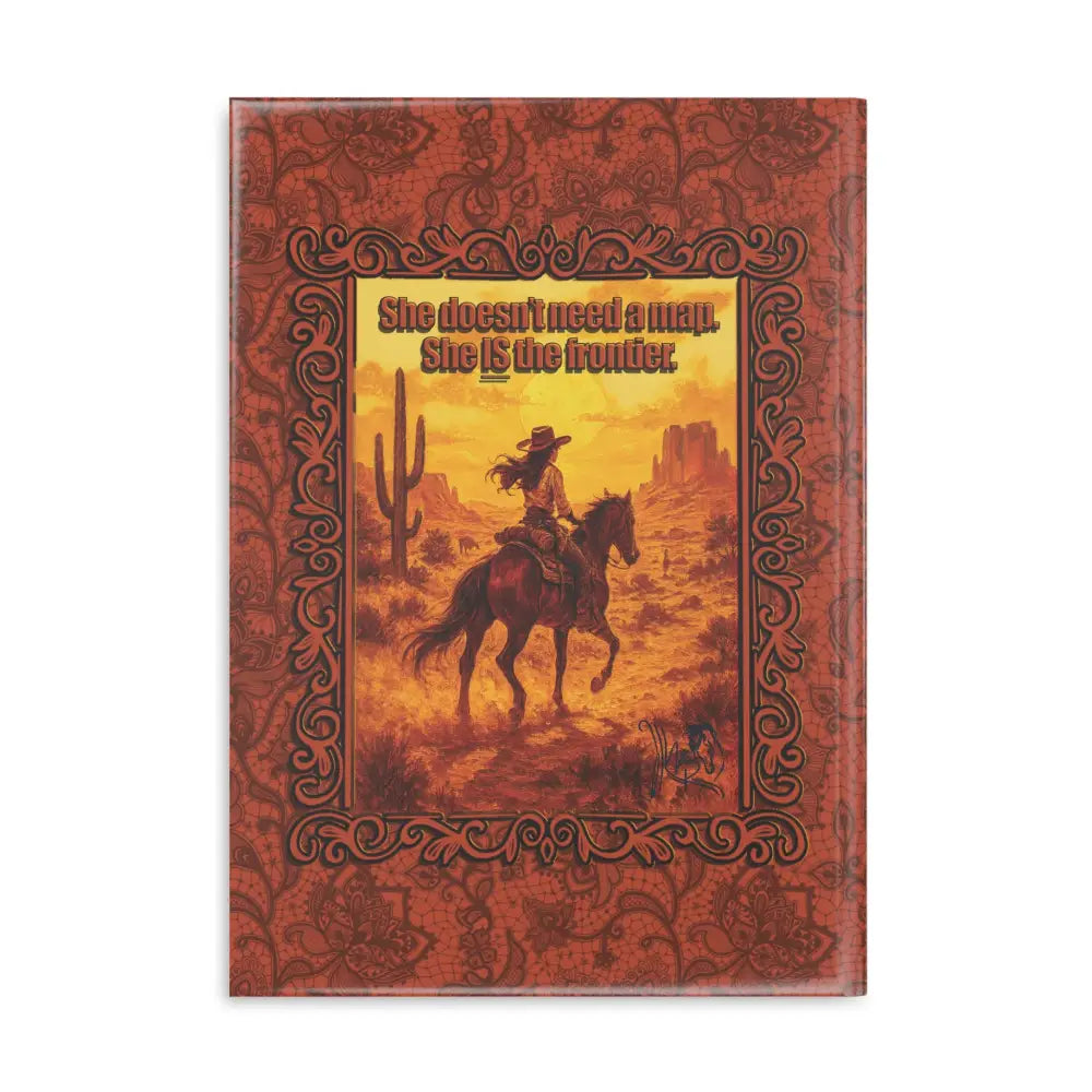 Cowgirl-themed journal from Lone Star Rider Wild Range Cowgirl Hardcover Notebook