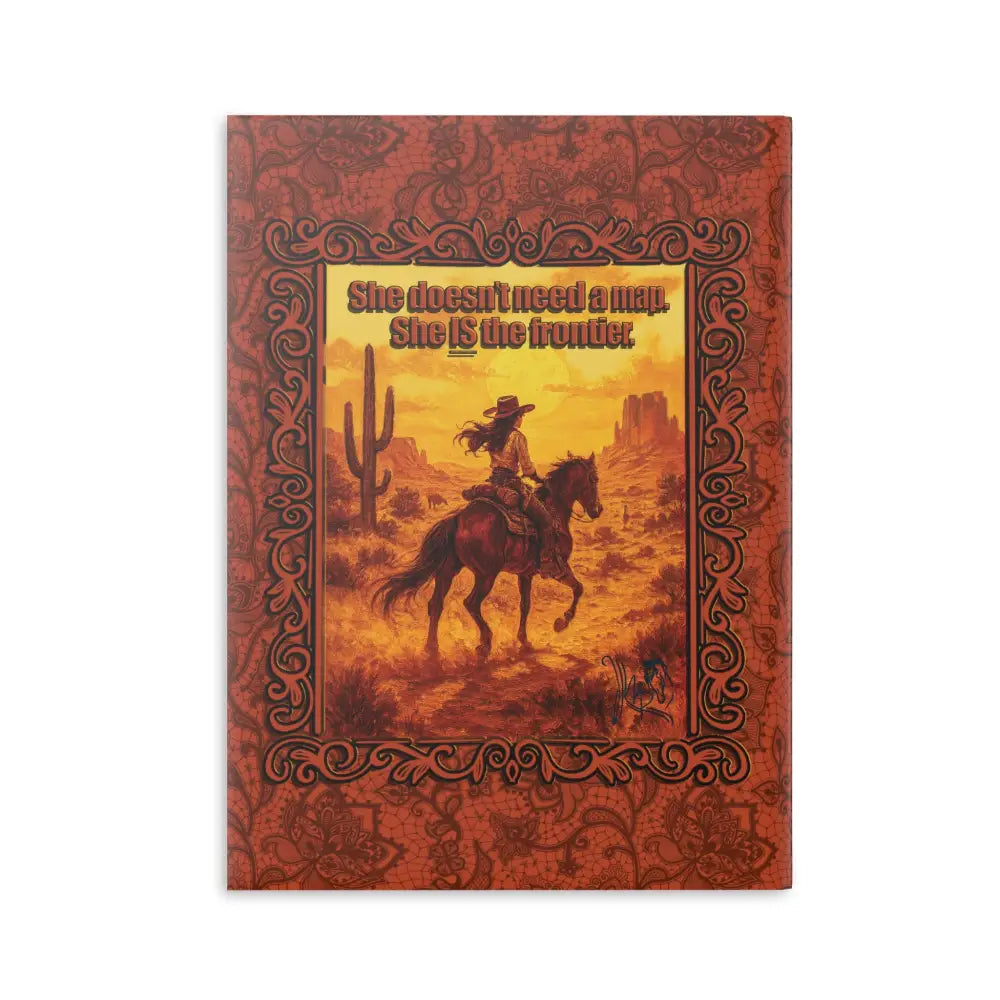 Cowgirl-themed journal from Lone Star Rider Wild Range Cowgirl Hardcover Notebook