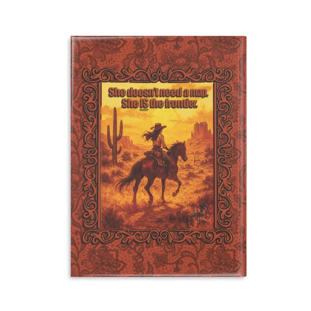 Cowgirl-themed journal from Lone Star Rider Wild Range Cowgirl Hardcover Notebook