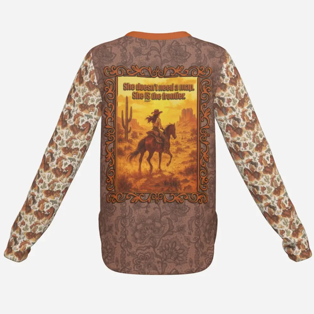 Long-sleeved cowgirl shirt from Lone Star Rider Fantasy Pegasus Sun Shirt UPF50+ collection