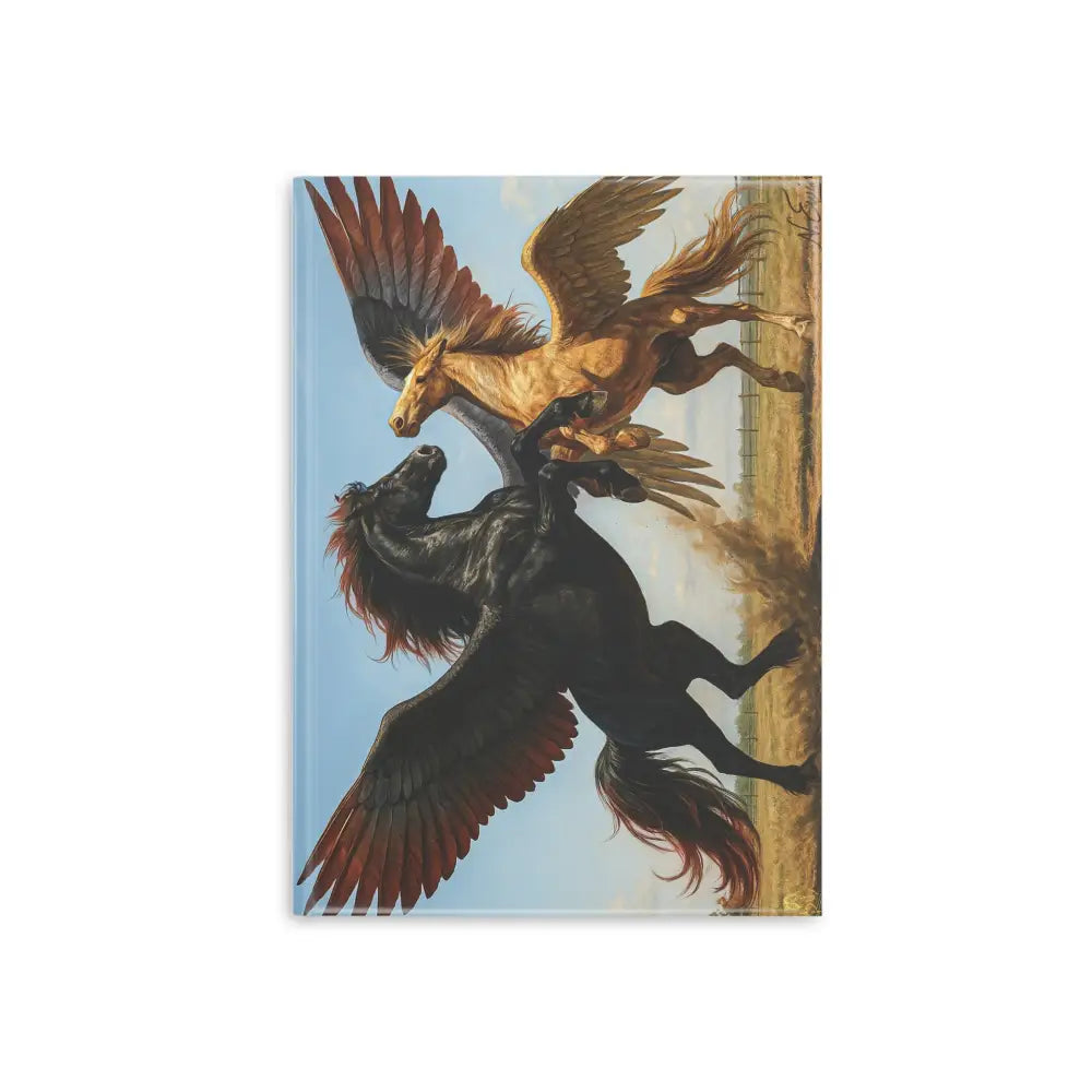 Pegasus-themed hardcover journal with winged horse design for horse lovers and writers