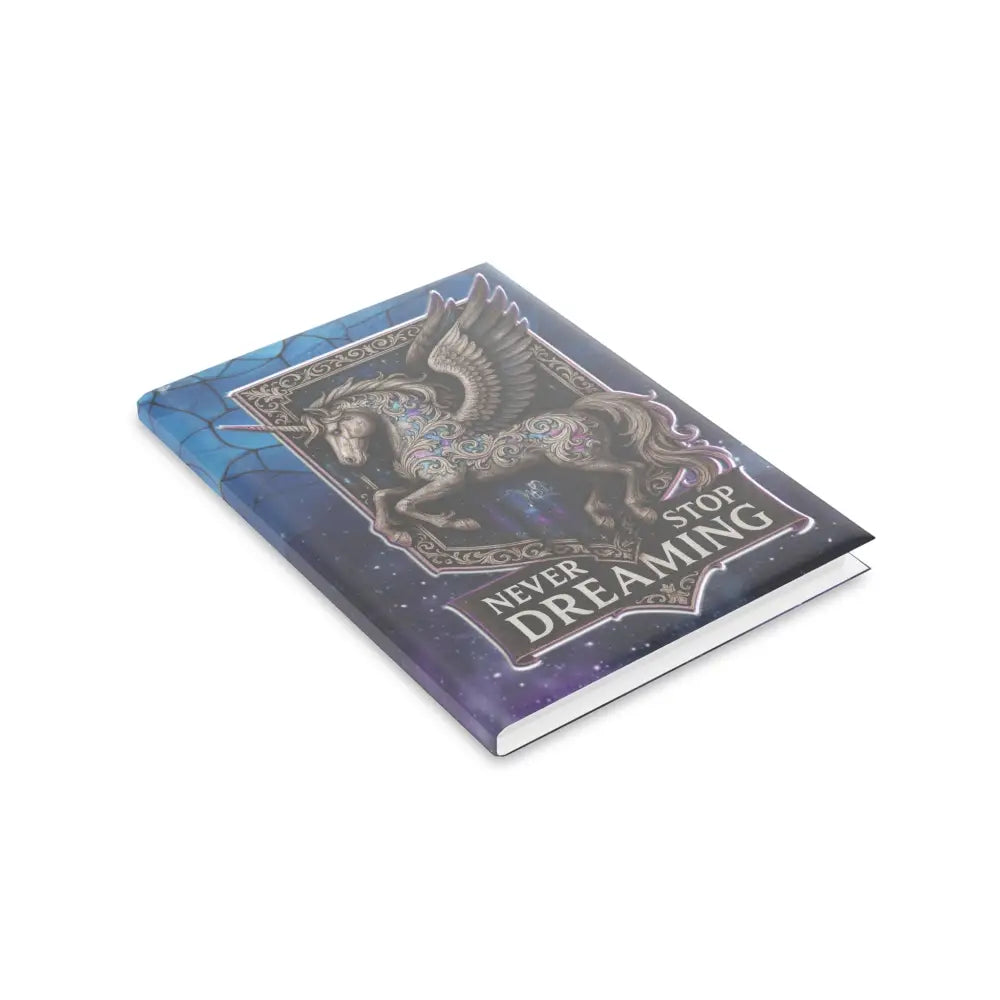 Unicorn-themed journal from Never Stop Dreaming Equestrian Fantasy Hardcover Notebook