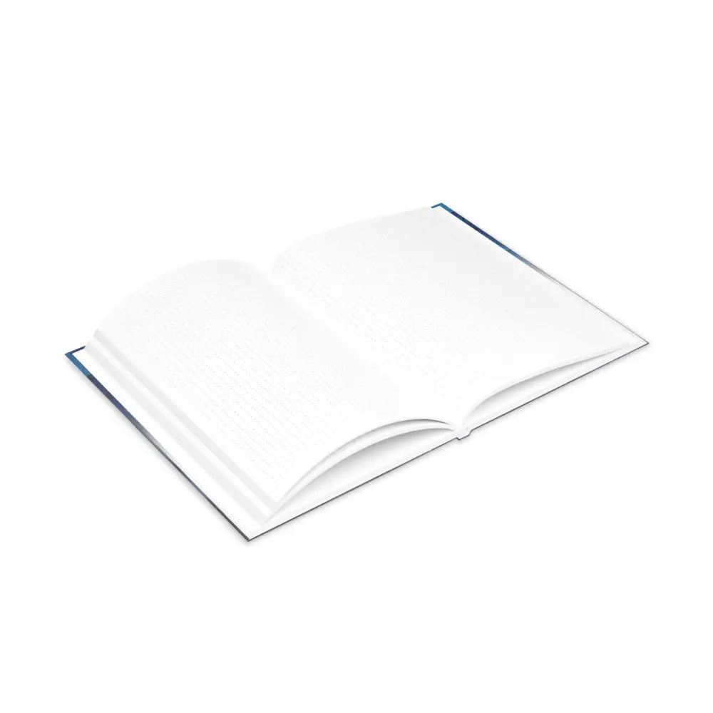 Open blank book from Never Stop Dreaming Equestrian Fantasy Hardcover Notebook