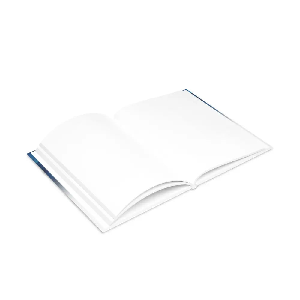 Open blank book from Never Stop Dreaming Equestrian Fantasy Hardcover Notebook