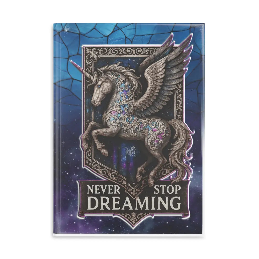 Unicorn-themed journal from Never Stop Dreaming Equestrian Fantasy Hardcover Notebook