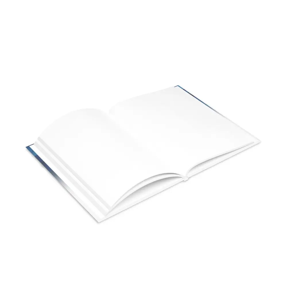 Open blank book from Never Stop Dreaming Equestrian Fantasy Hardcover Notebook scene