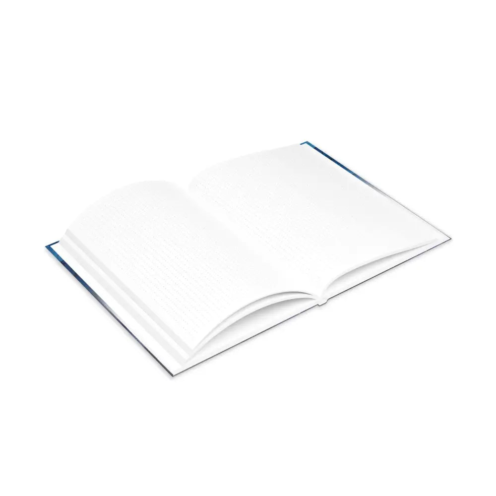 Open blank book from Never Stop Dreaming Equestrian Fantasy Hardcover Notebook