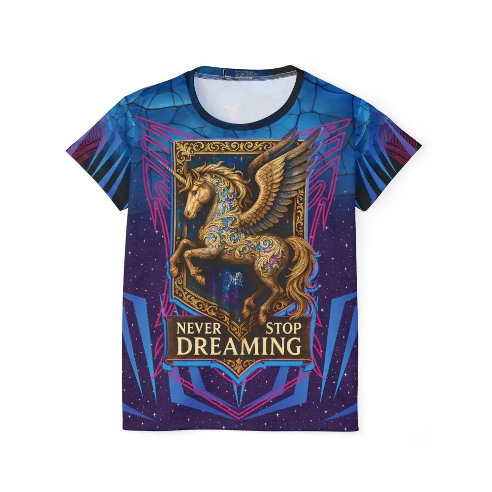 Unicorn-themed T-shirt from Never Stop Dreaming Limited Edition Pegasus Jersey Starborn Apparel