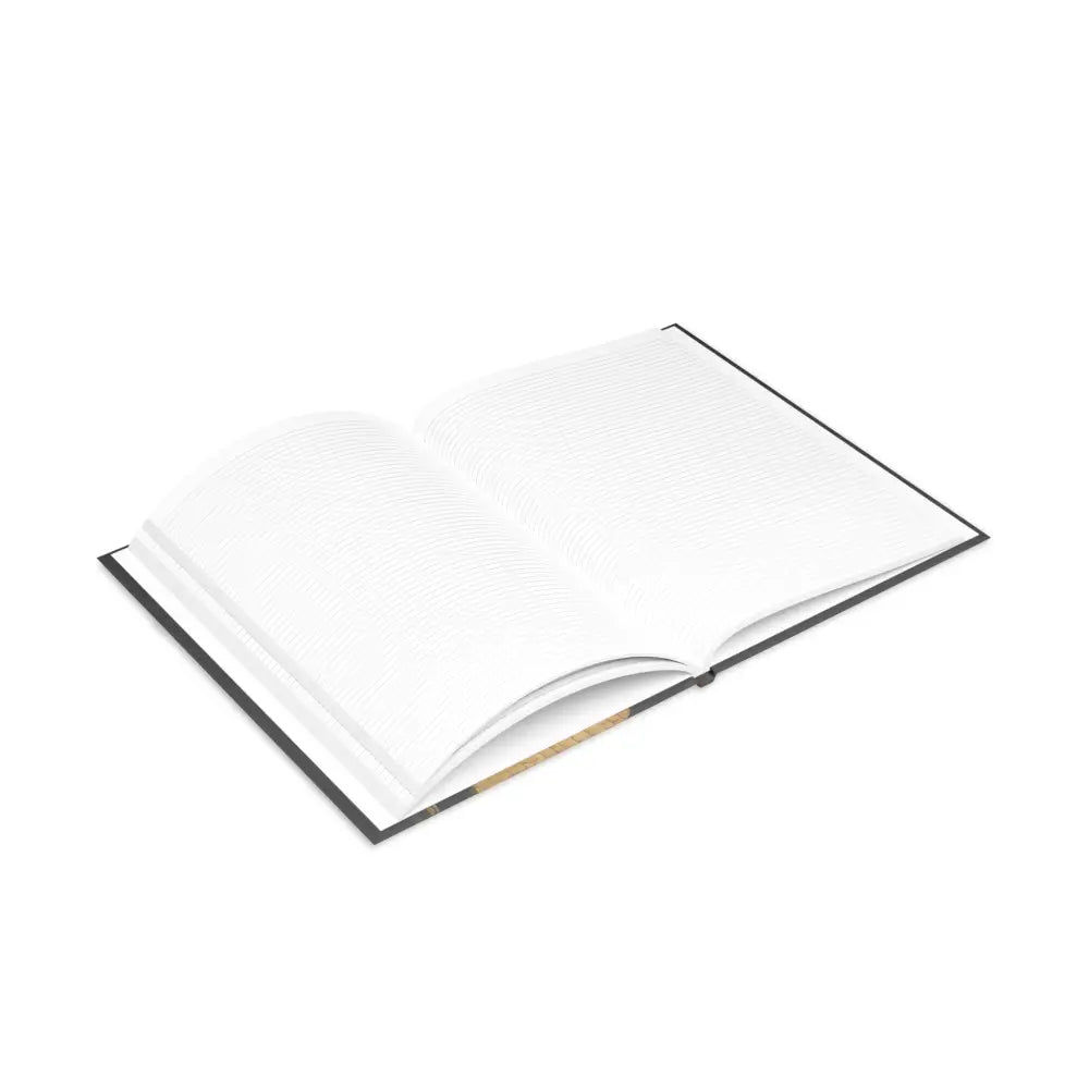 Open lined notebook from Oso Guardian of the Keep Equestrian Hardcover Notebook with winged horse design