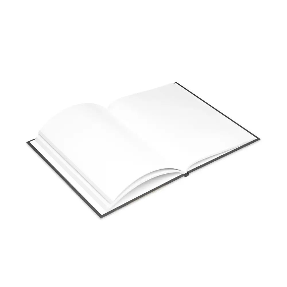 Open blank hardcover notebook featuring Winged Horse design from Oso Guardian of the Keep collection
