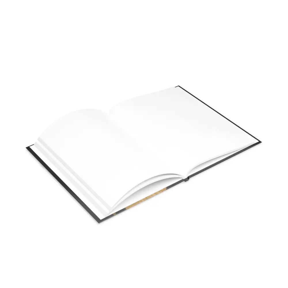 Open blank hardcover Notebook featuring a Winged Horse Design from Oso Guardian of the Keep