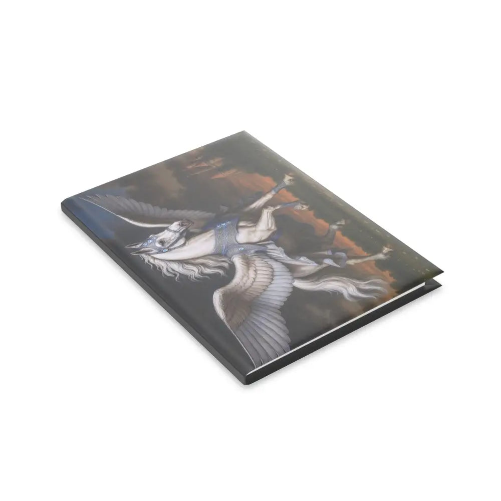 Pegasus-themed hardcover journal with winged horse design for Equestrian enthusiasts