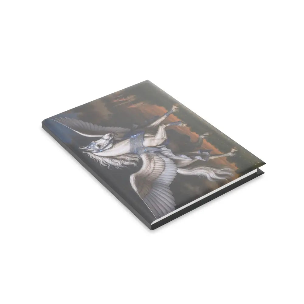 Pegasus-themed hardcover journal featuring winged horse design for equestrian enthusiasts