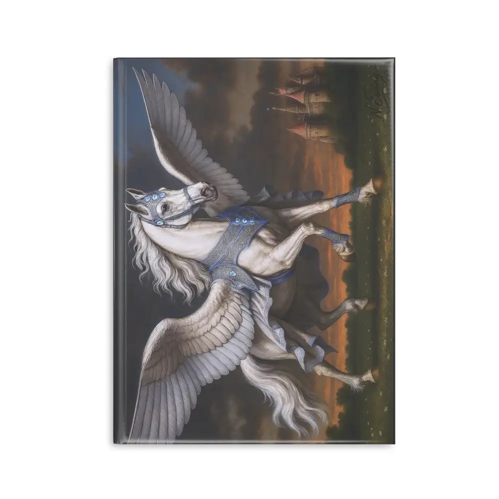 Glossy Pegasus-themed rectangle on Ripley Royal Pegasus Queen Equestrian Notebook