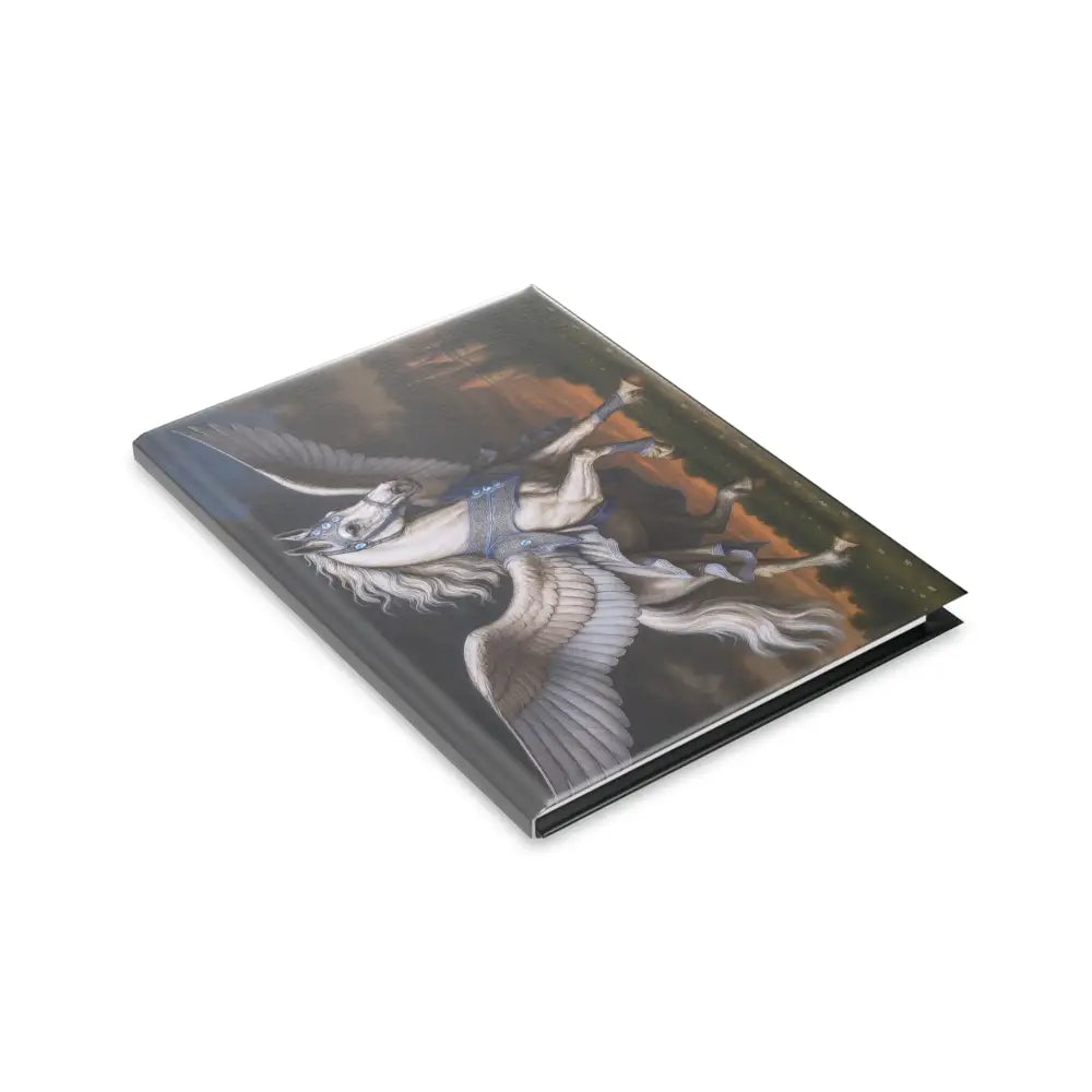Pegasus-themed hardcover journal with winged horse design for Equestrian lovers