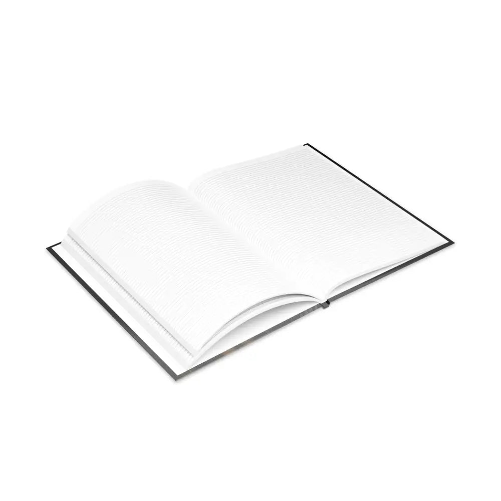 Open lined notebook from Ripley Royal Pegasus Queen Equestrian Hardcover Notebook with Winged Horse Design