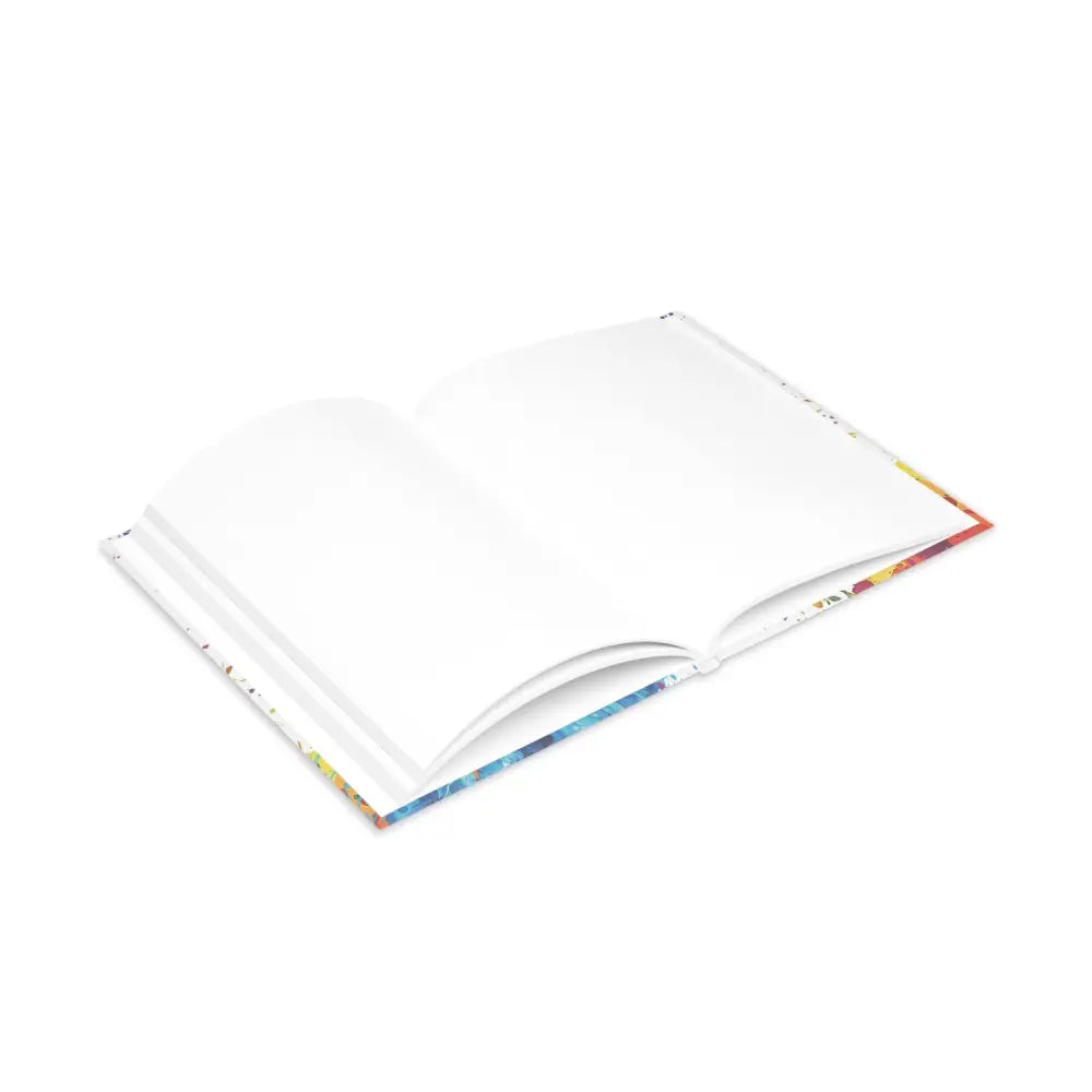 Open blank book from Riptide Radiance Winged Horse Hardcover Notebook collection