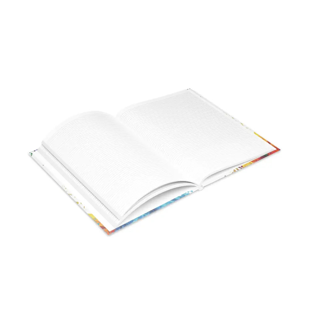 Open lined notebook from Riptide Radiance Winged Horse Hardcover Notebook collection