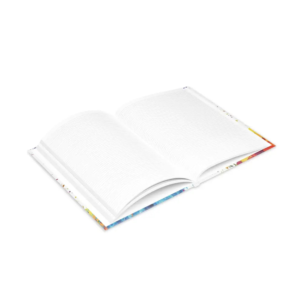 Open lined notebook from Riptide Radiance Winged Horse Hardcover Notebook collection