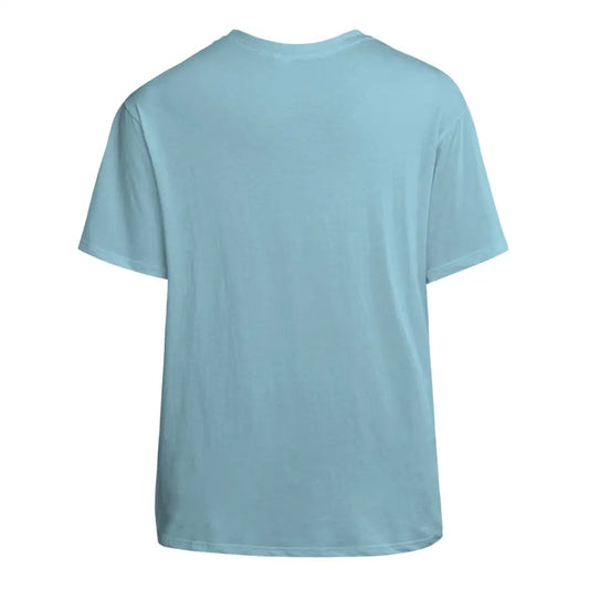 Light blue unisex cotton t-shirt with short sleeves and relaxed fit from Simple Print collection