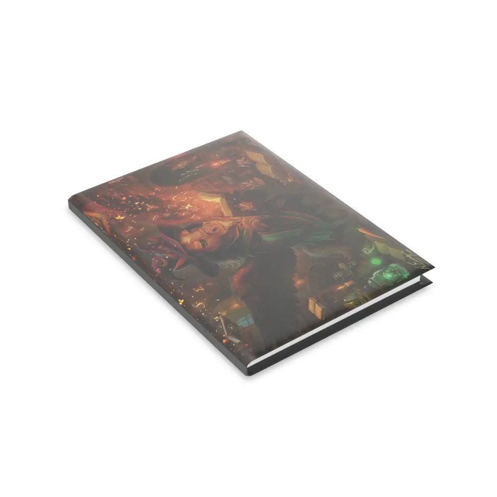 Hardcover journal with colorful Wizard Pony artwork from The Tome the Tude and the Tiny Hands