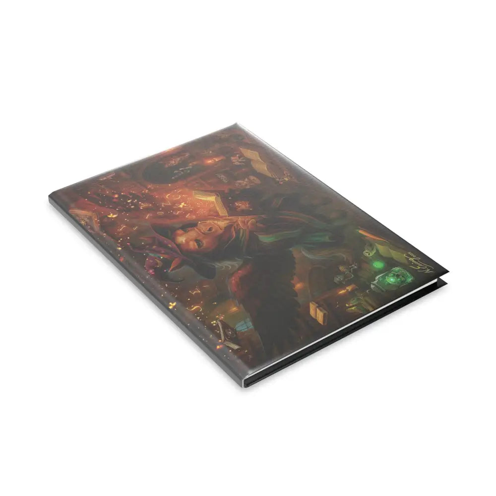 Rectangular hardcover notebook with colorful cover art for The Tome the Tude and Tiny Hands