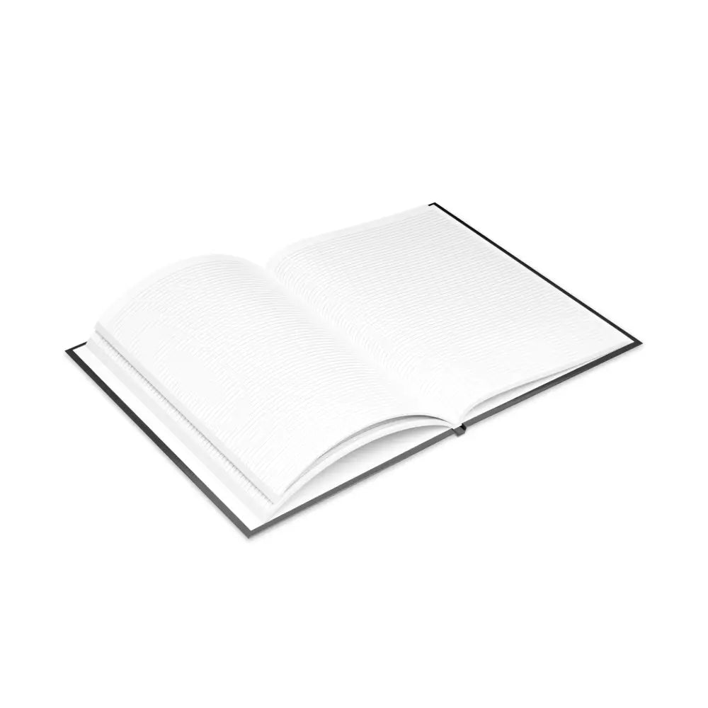 Open lined notebook from The Tome the Tude and the Tiny Hands Wizard Pony Art Hardcover Notebook