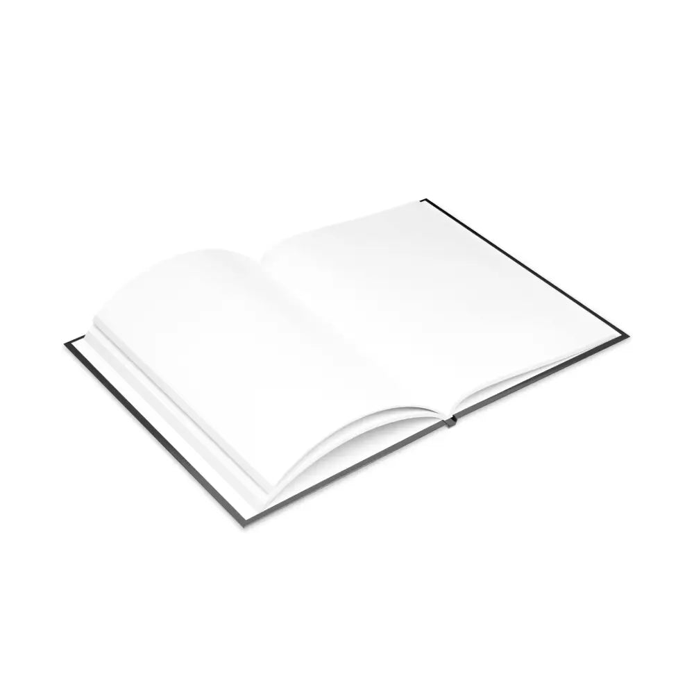 Open blank book from The Tome the Tude and the Tiny Hands Wizard Pony Art Hardcover Notebook