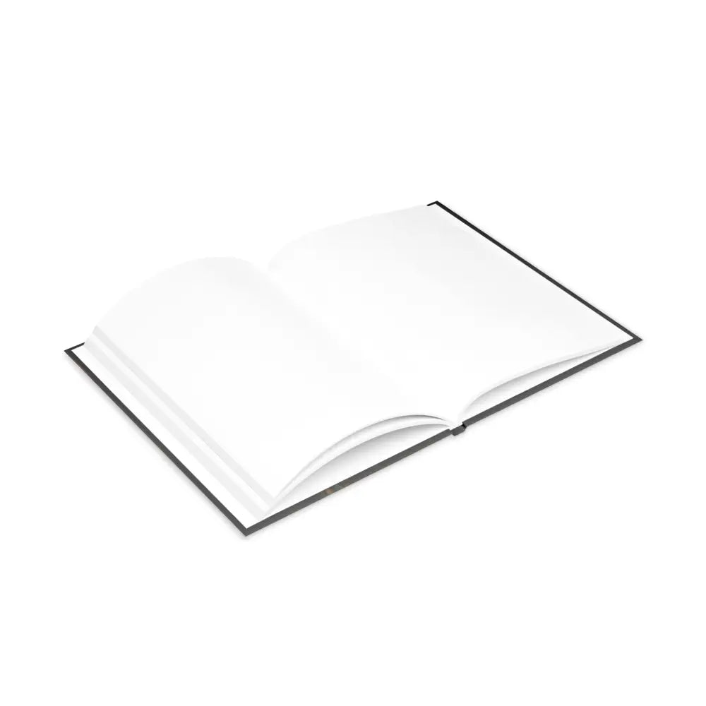 Open blank book from The Tome the Tude and the Tiny Hands Wizard Pony Art Hardcover Notebook