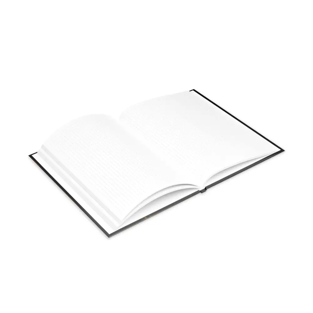 Open blank book from The Tome the Tude and the Tiny Hands Wizard Pony Art Hardcover Notebook