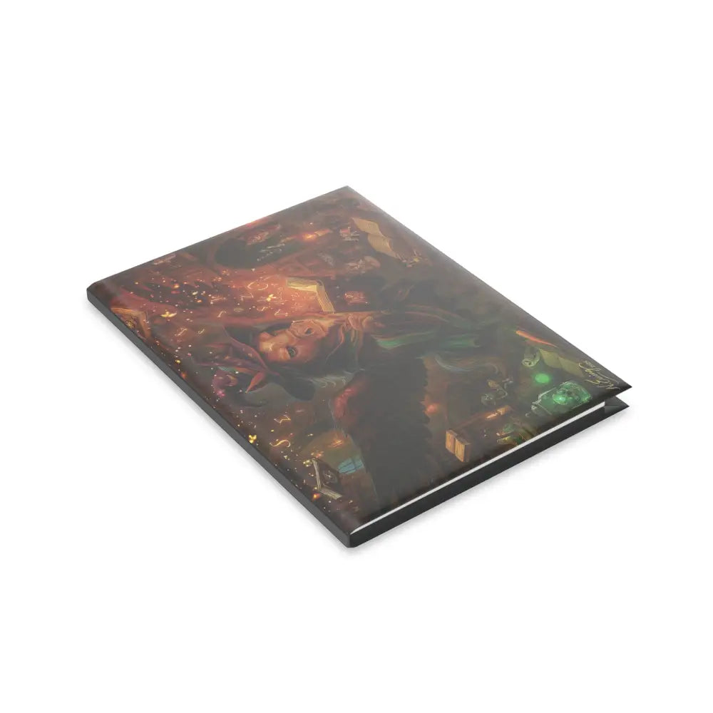 Artistic hardcover notebook from The Tome the Tude and the Tiny Hands Wizard Pony Art collection