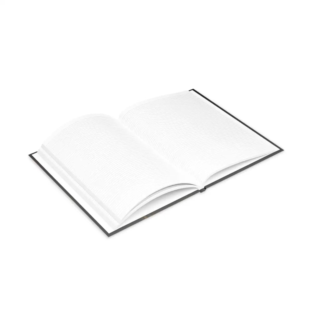 Open lined hardcover Notebook from The Tome the Tude and the Tiny Hands Wizard Pony Art collection