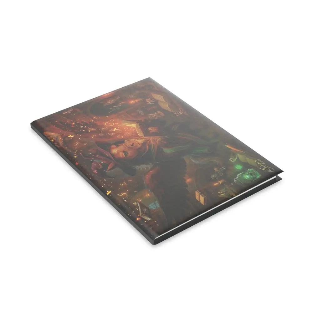 Rectangular Wizard Pony Art Hardcover Notebook with colorful cover art