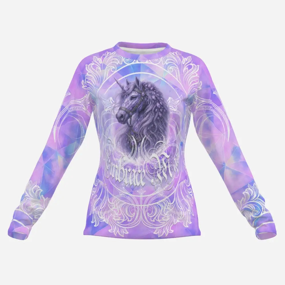 Long-sleeved unicorn shirt from Arcane Aegis Fantasy Pegasus Sun Shirt UPF50+