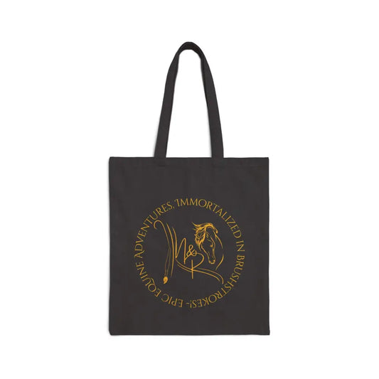 Black Canvas Tote Bag with Nadine & Ripley Logo, fun and practical daily accessory